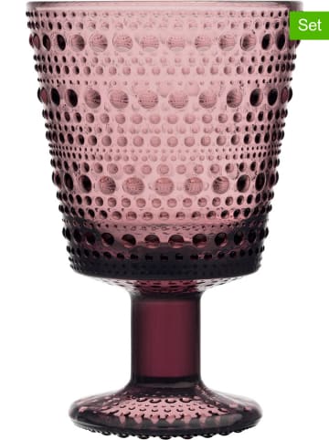 iittala 2er-Set: Gläser "Kastehelmi" in Rosa - 260 ml