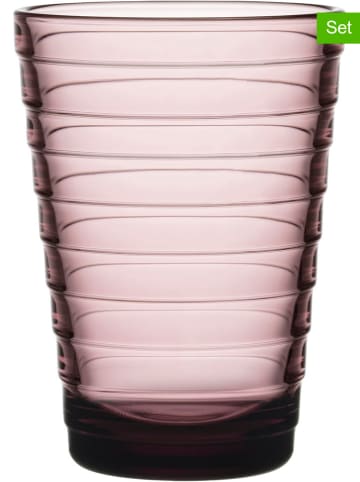 iittala 2-delige set: glazen "Aino Aalto" lichtroze - 330 ml