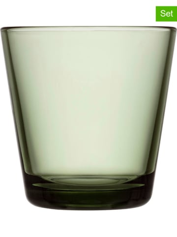 iittala Szklanki (2 szt.) "Kartio" w kolorze zielonym - 210 ml