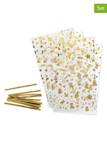 Zenker 2-delige set: folie geschenkzakjes goudkleurig - 2x 16 stuks