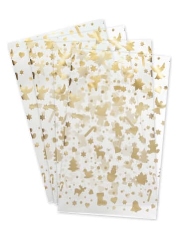 Zenker 2-delige set: folie geschenkzakjes goudkleurig - 2x 16 stuks