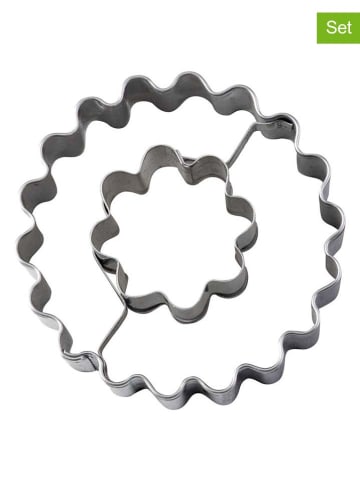 Zenker Foremki (2 szt.) w kolorze srebrnym do wycinania ciastek - Ø 5,4 cm