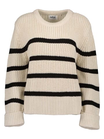 Blue Seven Sweter w kolorze kremowo-czarnym