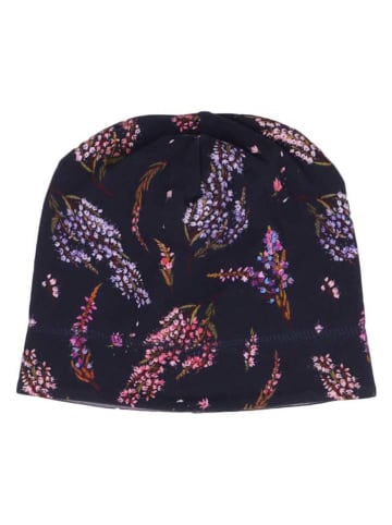 Walkiddy Wende-Beanie in Dunkelblau/ Lila