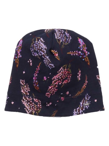 Walkiddy Wende-Beanie in Dunkelblau/ Lila