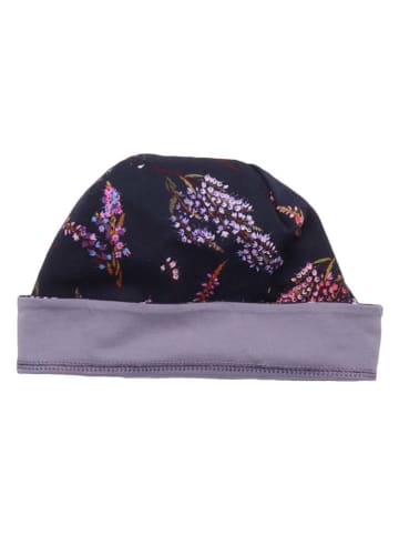 Walkiddy Omkeerbare beanie donkerblauw/paars