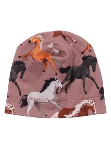 Walkiddy Wende-Beanie in Hellbraun