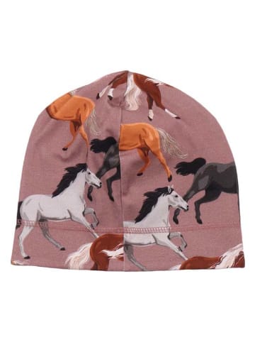 Walkiddy Wende-Beanie in Hellbraun