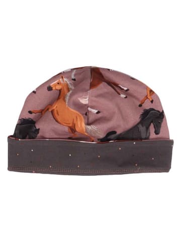 Walkiddy Wende-Beanie in Hellbraun