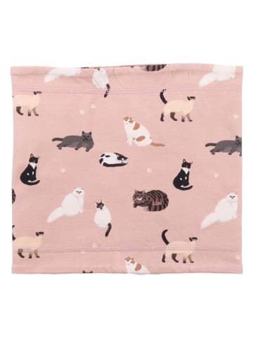 Walkiddy Wende-Loop-Schal in Rosa/ Hellbraun - (L)25 cm