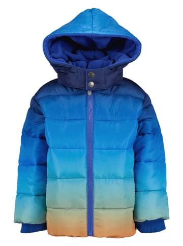 Blue Seven Doorgestikte jas blauw/oranje