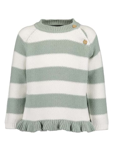Blue Seven Pullover in Grau/ Weiß