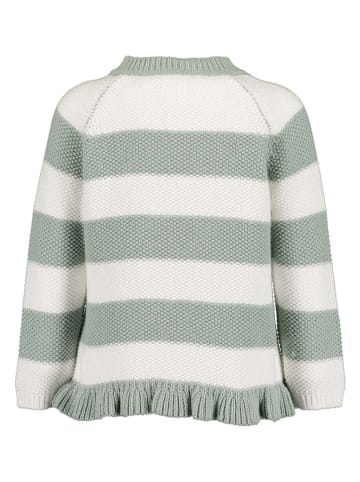 Blue Seven Pullover in Grau/ Weiß