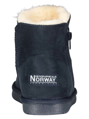 Geographical Norway Winterboots "Ozipneige" donkerblauw