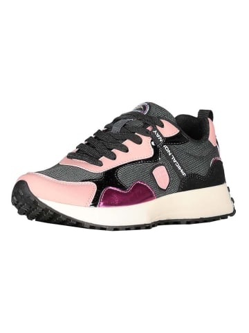 Geographical Norway Sneakersy "Osilver" w kolorze szaro-jasnoróżowym