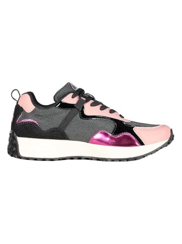 Geographical Norway Sneakersy "Osilver" w kolorze szaro-jasnoróżowym