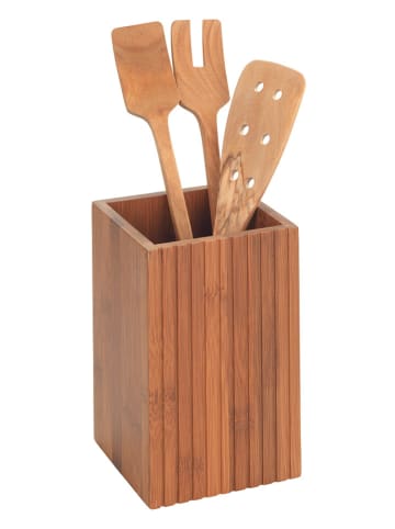 Wenko Utensilienbehälter in Hellbraun - (B)11 x (H)18 x (T)11 cm