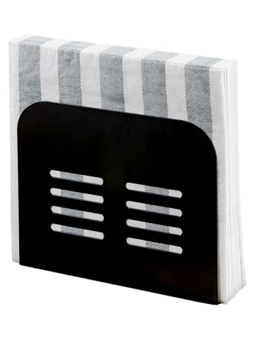 Wenko Serviettenhalter ''Maximex'' in Schwarz - (B)15 x (H)12,5 x (T)4 cm