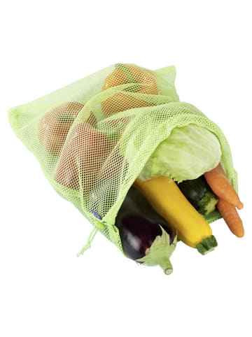 Wenko 5-delige set: fruit- en groentezakken groen - (L)35 x (B)30 cm