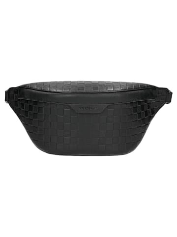 Wojas Skórzana saszetka w kolorze czarnym - 38 x 19 x 10 cm