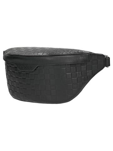 Wojas Leder-Gürteltasche in Schwarz - (B)38 x (H)19 x (T)10 cm