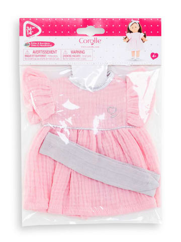 Corolle	 Puppenoutfit "Corolle MC Kleid mit Haarband" in Rosa - ab 4 Jahren