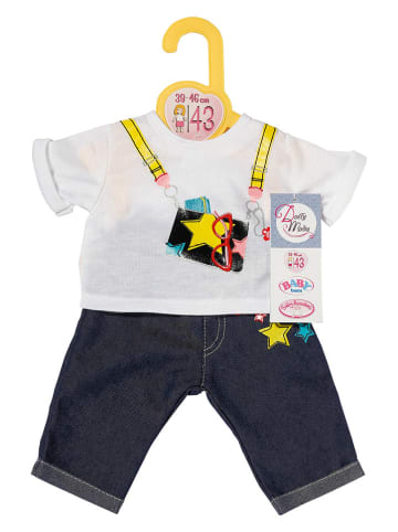 Dolly Moda Ubranko "Dolly Moda Jeans + Shirt" ze wzorem dla lalek - 3+