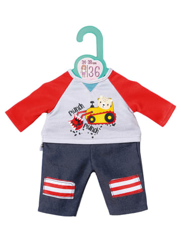 Dolly Moda Ubranko "Dolly Moda Trousers + Shirt" ze wzorem dla lalek - 12 m+