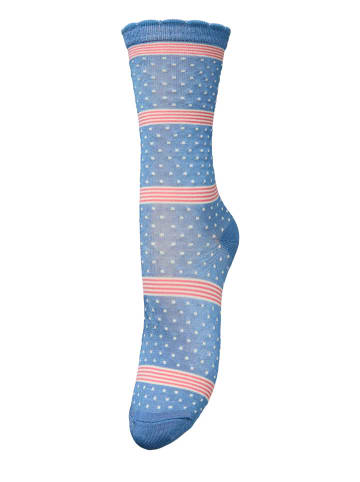 Becksöndergaard Socken "Mandi" in Hellblau/ Rosa