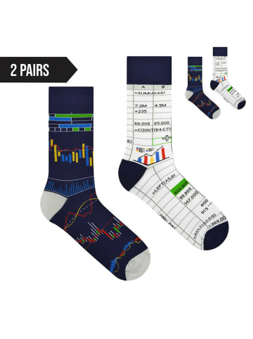 Spox Sox 2er-Set: Socken in Weiß/ Schwarz