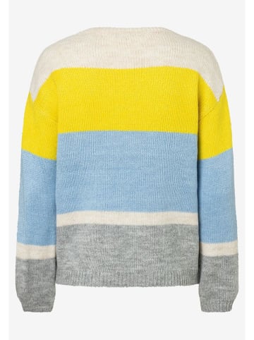 More & More Pullover in Hellblau/ Grau/ Gelb