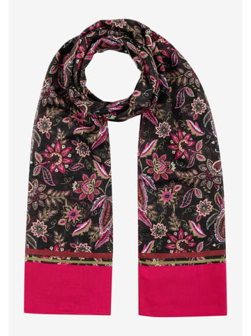 More & More Sjaal zwart/roze - (L)180 x (B)70 cm