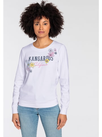 Kangaroos Sweatshirt in Weiß