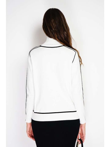 William de Faye Rollkragenpullover in Weiß