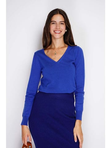 William de Faye Pullover in Blau