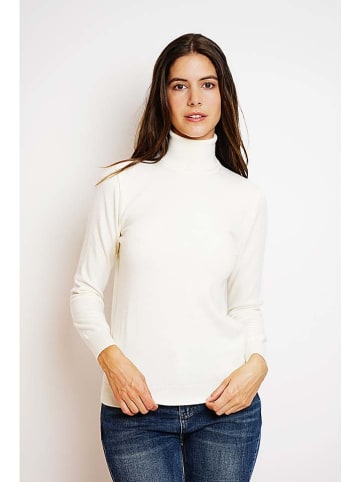William de Faye Rollkragenpullover in Weiß
