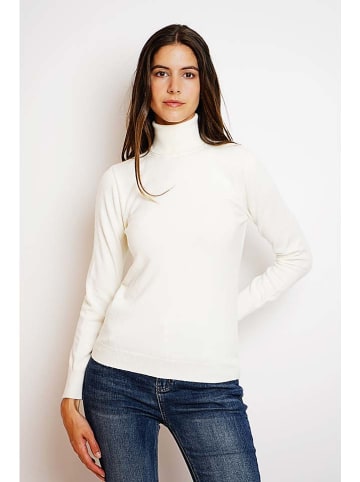 William de Faye Rollkragenpullover in Weiß