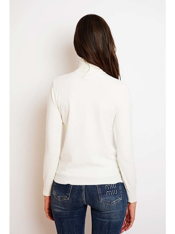 William de Faye Rollkragenpullover in Weiß