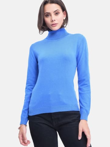 William de Faye Rollkragenpullover in Blau