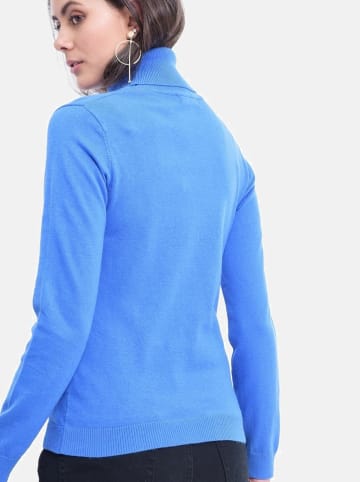 William de Faye Rollkragenpullover in Blau
