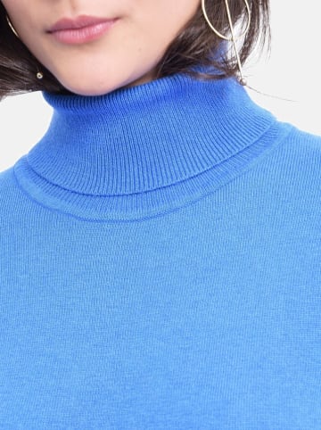 William de Faye Rollkragenpullover in Blau