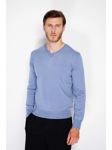 William de Faye Pullover in Hellblau