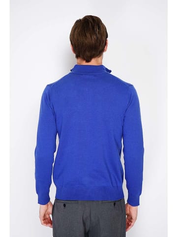 William de Faye Pullover in Blau
