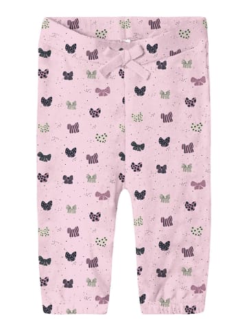 name it Sweatbroek "Ribow" lichtroze