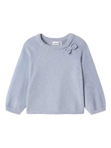 name it Sweter "Retally" w kolorze błękitnym