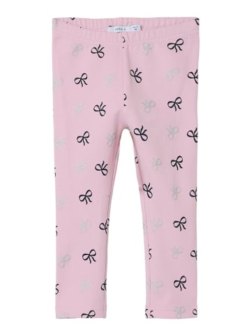 name it Legginsy "Rue" w kolorze jasnoróżowym