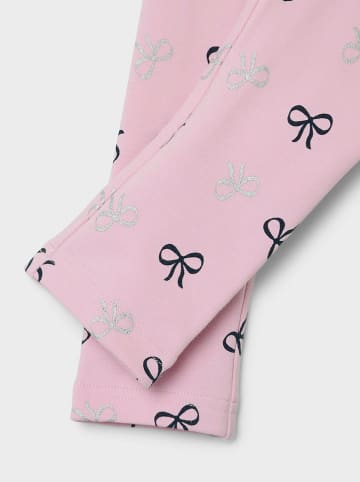 name it Legginsy "Rue" w kolorze jasnoróżowym
