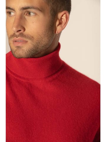 Perfect Cashmere Kaschmir-Rollkragenpullover "Trevor" in Rot