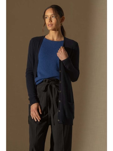 Perfect Cashmere Kaschmir-Cardigan "Pearl" in Dunkelblau