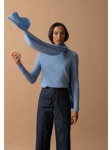 Perfect Cashmere Kaszmirowy sweter "Ashley" w kolorze niebieskim
